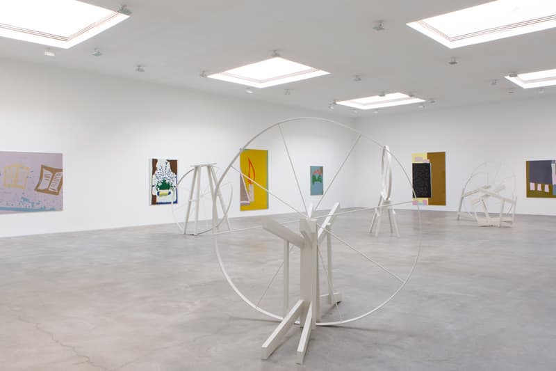 Gary Hume & Francis Upritchard Museum Dhondt-Dhaenens 'Destroyed School Paintings' 'Big Fish Eat Little Fish' Paintings Scenography