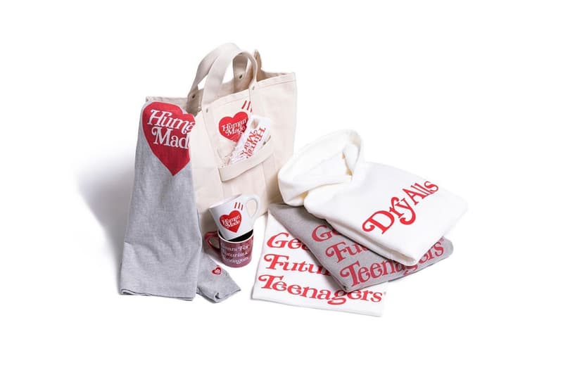 Girls Don’t Cry x HUMAN MADE Valentine's Day 2020 Capsule Collection Release Information Limited Edition Garments Unisex For Him For Her Gift Ideas Verdy NIGO "Gears for Futuristic Teenagers" "Dry Alls"