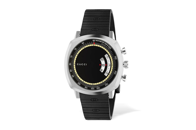 Gucci GG Grip Rubber Strap Watch Release Info Black Buy Price YA157301