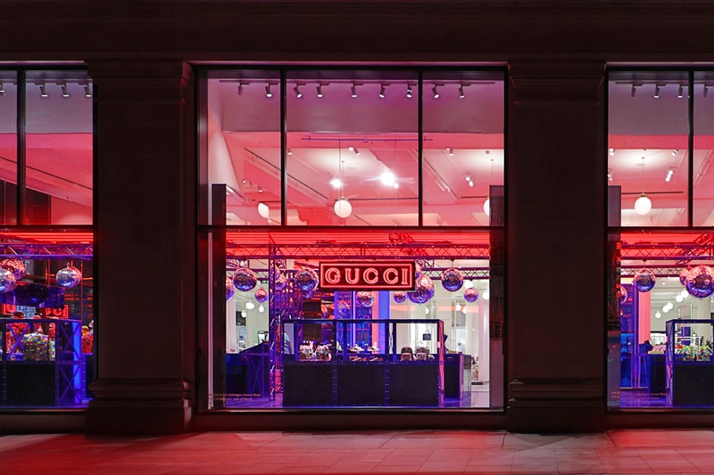 Gucci Psychedelic Selfridges Corner Shop First Look Open Now London Stores Guccified Alessandro Michele 1970s Psychedelia Studio 54 References Night Club Prints Capsule Collection Campaign Imagery
