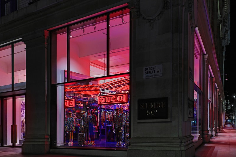 Gucci Psychedelic Selfridges Corner Shop First Look Open Now London Stores Guccified Alessandro Michele 1970s Psychedelia Studio 54 References Night Club Prints Capsule Collection Campaign Imagery