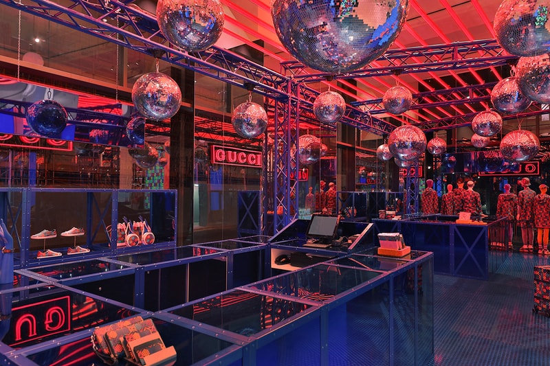 Gucci Psychedelic Selfridges Corner Shop First Look Open Now London Stores Guccified Alessandro Michele 1970s Psychedelia Studio 54 References Night Club Prints Capsule Collection Campaign Imagery