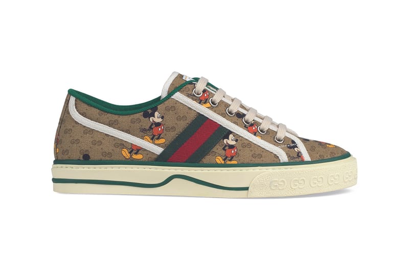 women's disney x gucci tennis 1977 sneaker with web