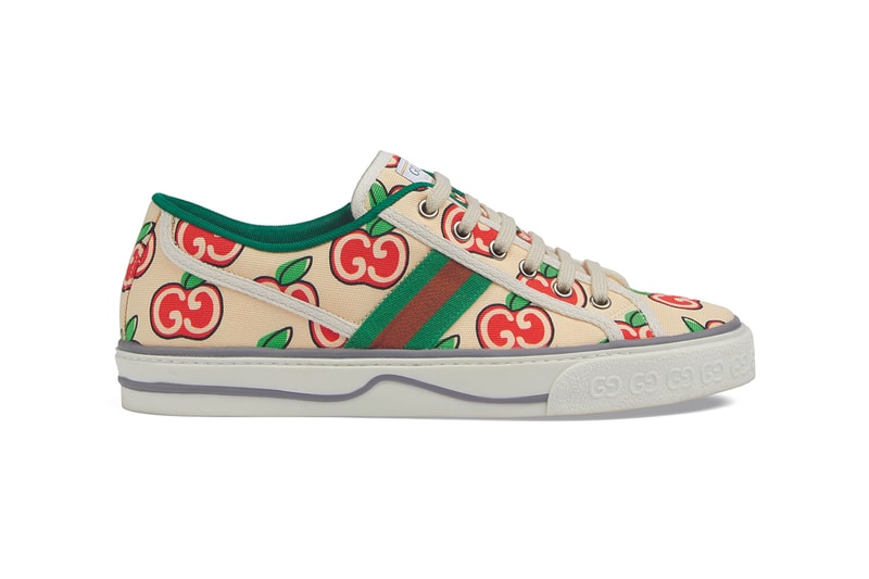 Gucci Tennis 1977 Sneaker Release Information Drop Gucci Alessandro Michele Archive Footwear Italian House Label Designer Shoes Disney Mickey Mouse GG Print