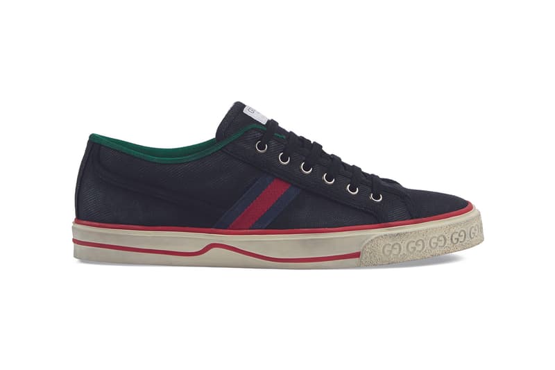 Gucci Tennis 1977 Sneaker Release Information Drop Gucci Alessandro Michele Archive Footwear Italian House Label Designer Shoes Disney Mickey Mouse GG Print