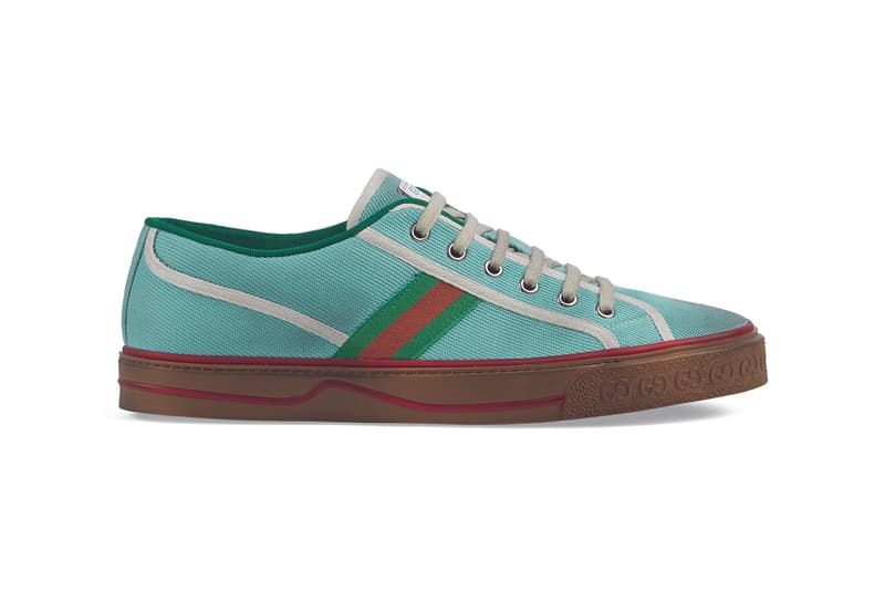 Gucci Tennis 1977 Sneaker Release Information Drop Gucci Alessandro Michele Archive Footwear Italian House Label Designer Shoes Disney Mickey Mouse GG Print