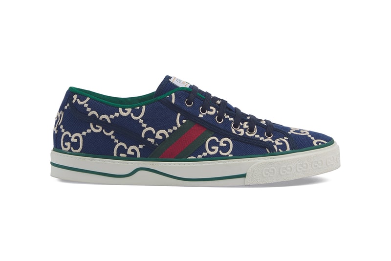 Gucci Tennis 1977 Sneaker Release Information Drop Gucci Alessandro Michele Archive Footwear Italian House Label Designer Shoes Disney Mickey Mouse GG Print