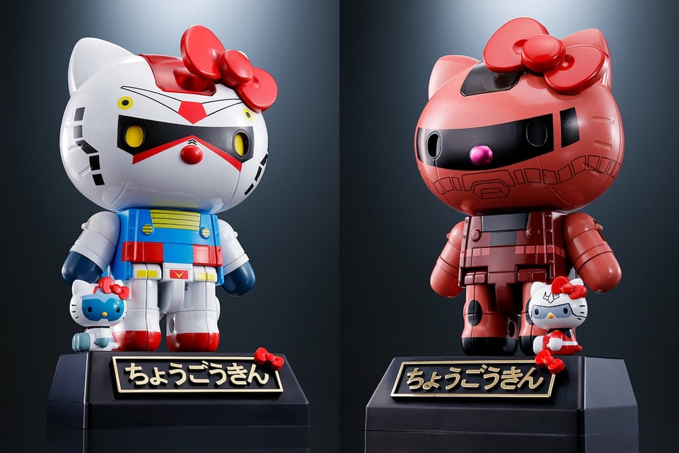 Hello Kitty Gundam Crossover Mecha Figures Hypebeast