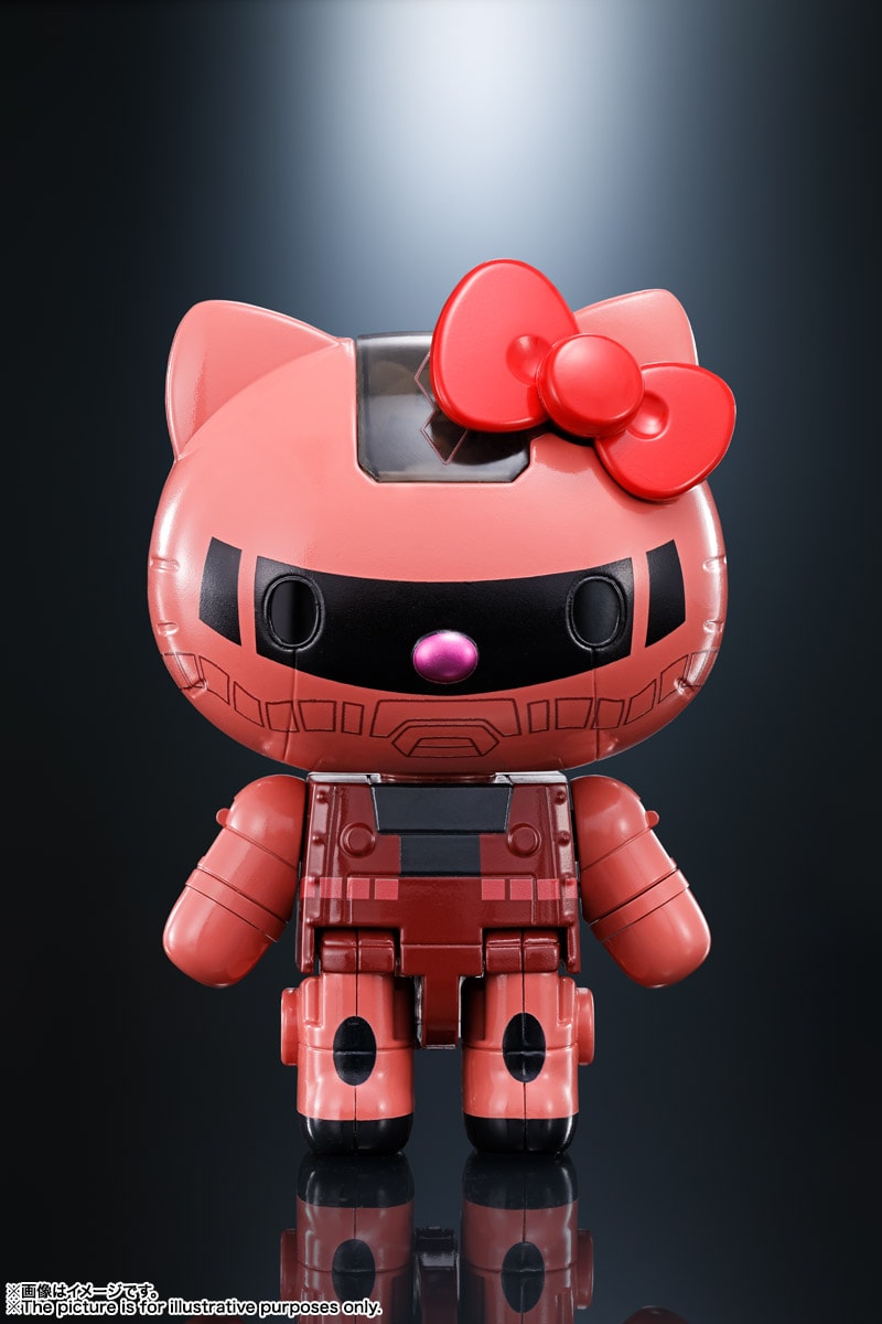 Hello Kitty Mobile Suit Gundam Crossover Mecha Figures Collectables Peaceful Figures Of Friendship