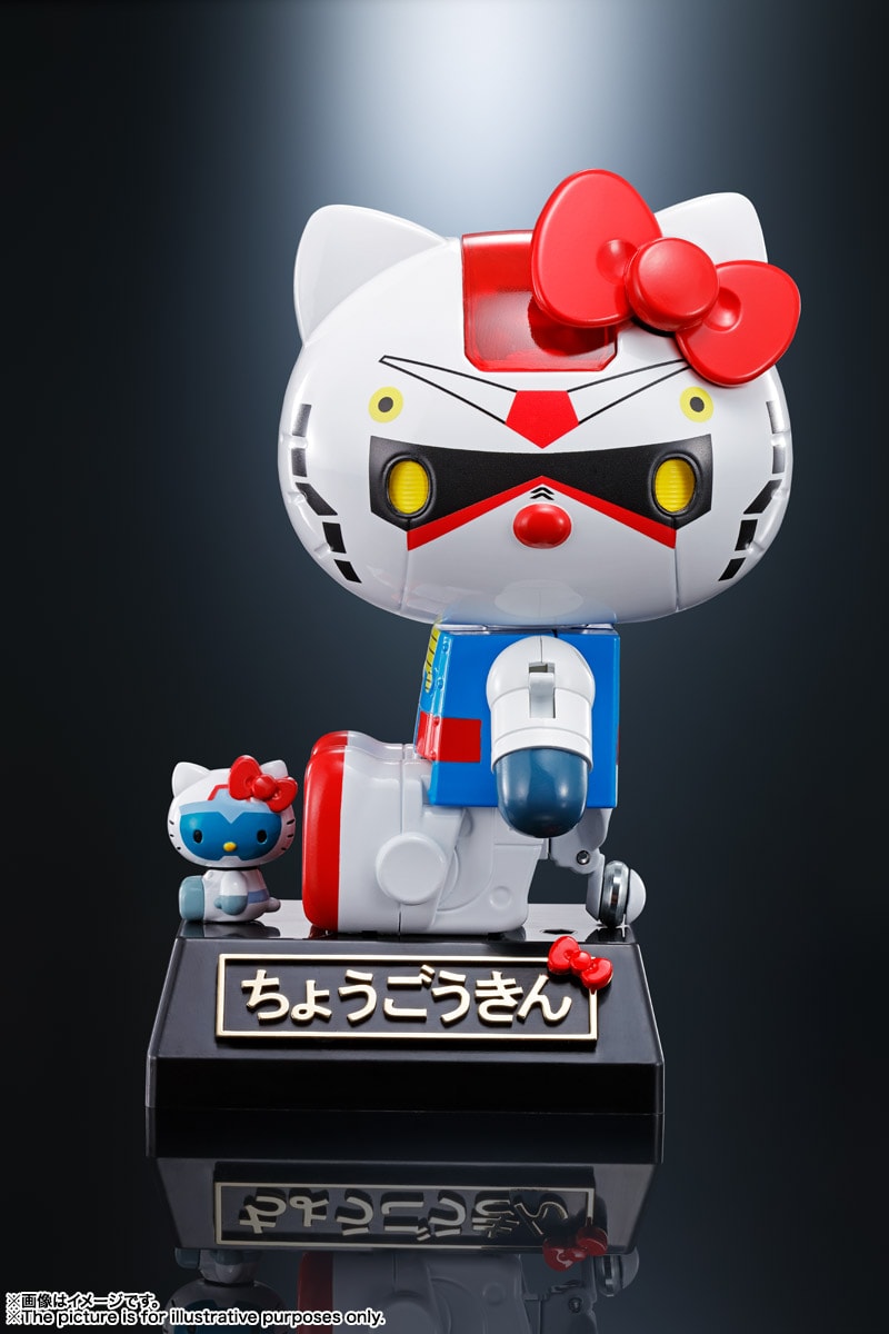 Hello Kitty Mobile Suit Gundam Crossover Mecha Figures Collectables Peaceful Figures Of Friendship