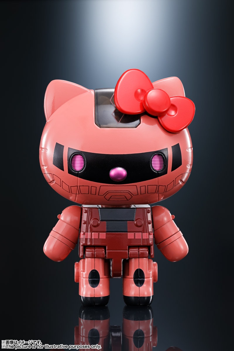 Hello Kitty Mobile Suit Gundam Crossover Mecha Figures Collectables Peaceful Figures Of Friendship