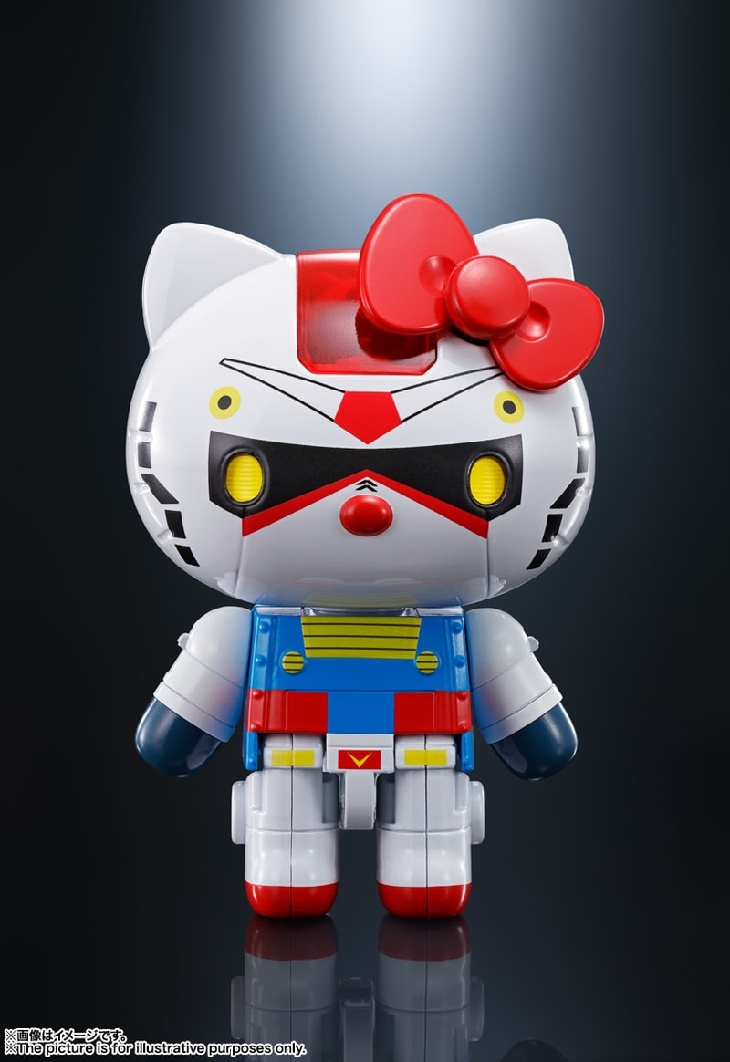 Hello Kitty Mobile Suit Gundam Crossover Mecha Figures Collectables Peaceful Figures Of Friendship