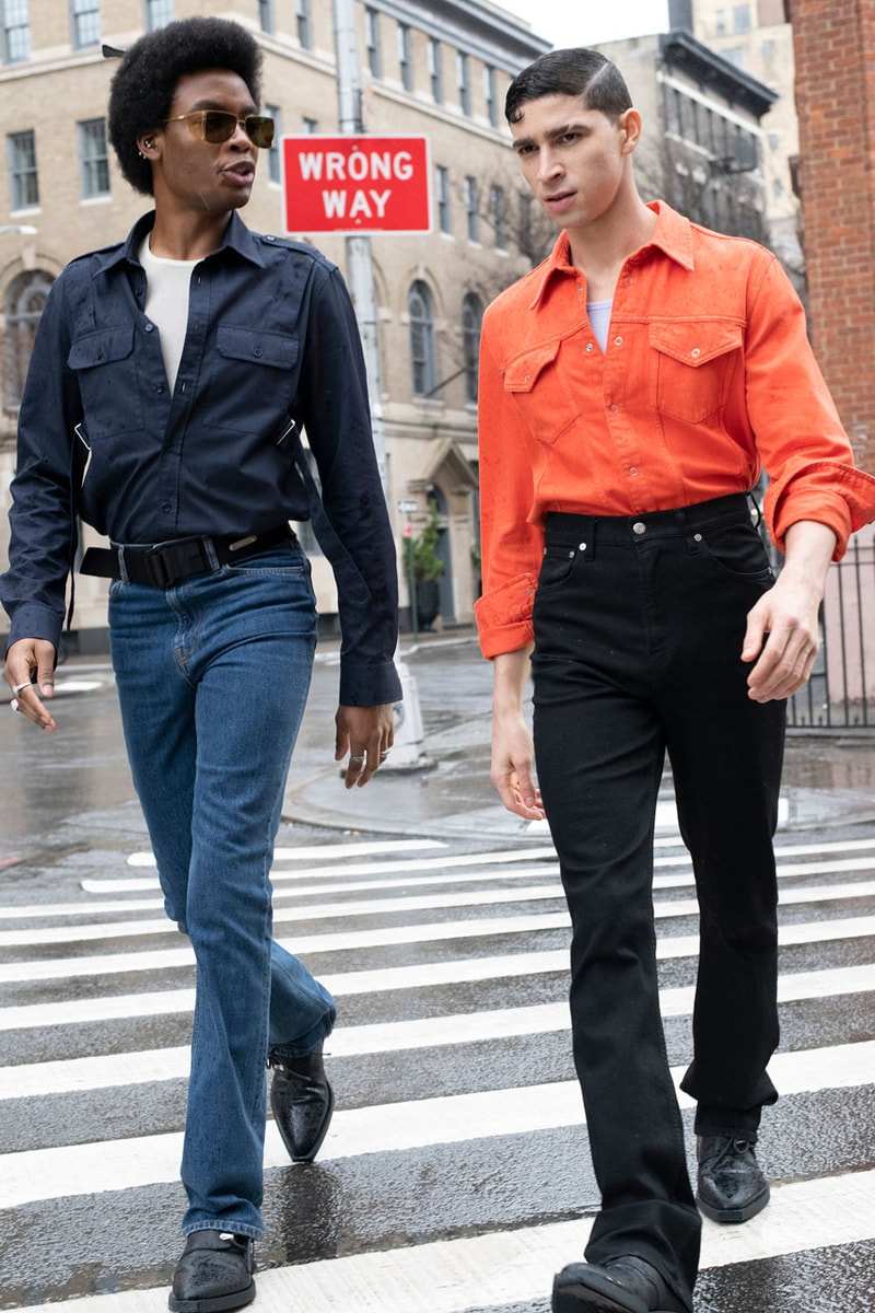 helmut lang autumn winter 2020 fall 20 fw20 collection lookbook shot by sunil gupta photographer creative director jeans thomas cawson 