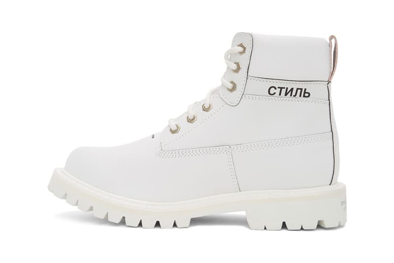 heron preston black recycled lh worker boots white reflective worker boots