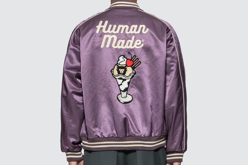 HUMAN MADE Drops a Playful Varsity Satin Jacket