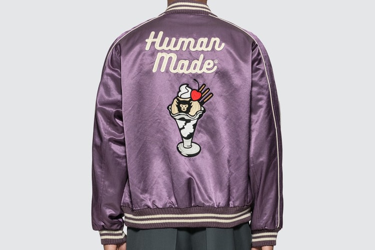 HUMAN MADE Drops a Playful Varsity Satin Jacket