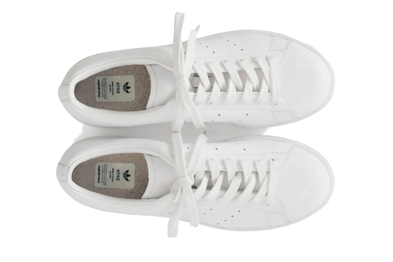 HYKE x adidas Originals SS20 Apparel, Sneaker Collaboration collection aoh-001 womenswear lookbook on feet release date info buy april 29 2020 spring summer japan stan smith HAILLET