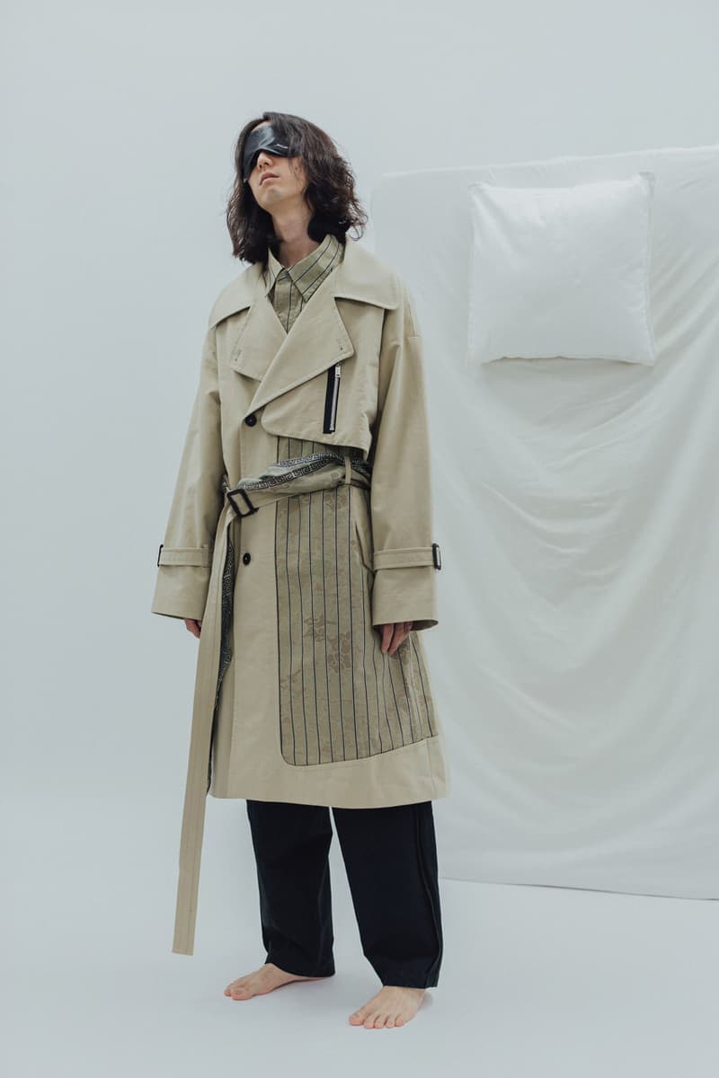 Indice Studio Spring/Summer 2020 "Somnambulist" Collection Trench Coats Pajama Shirts Pants T-shirts Jackets Sleeping Masks Cloud Pattern