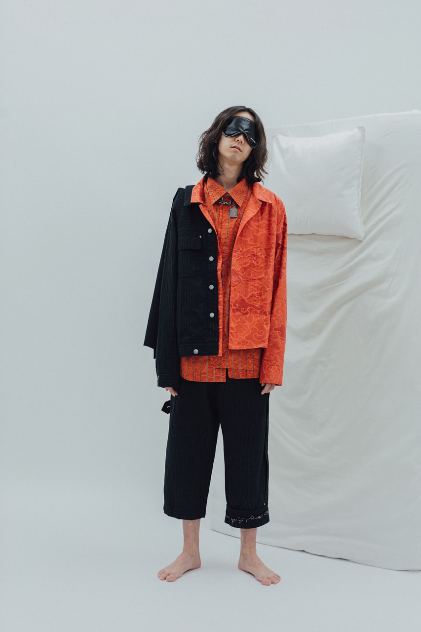 Indice Studio Spring/Summer 2020 "Somnambulist" Collection Trench Coats Pajama Shirts Pants T-shirts Jackets Sleeping Masks Cloud Pattern