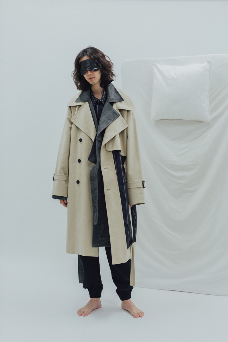 Indice Studio Spring/Summer 2020 "Somnambulist" Collection Trench Coats Pajama Shirts Pants T-shirts Jackets Sleeping Masks Cloud Pattern
