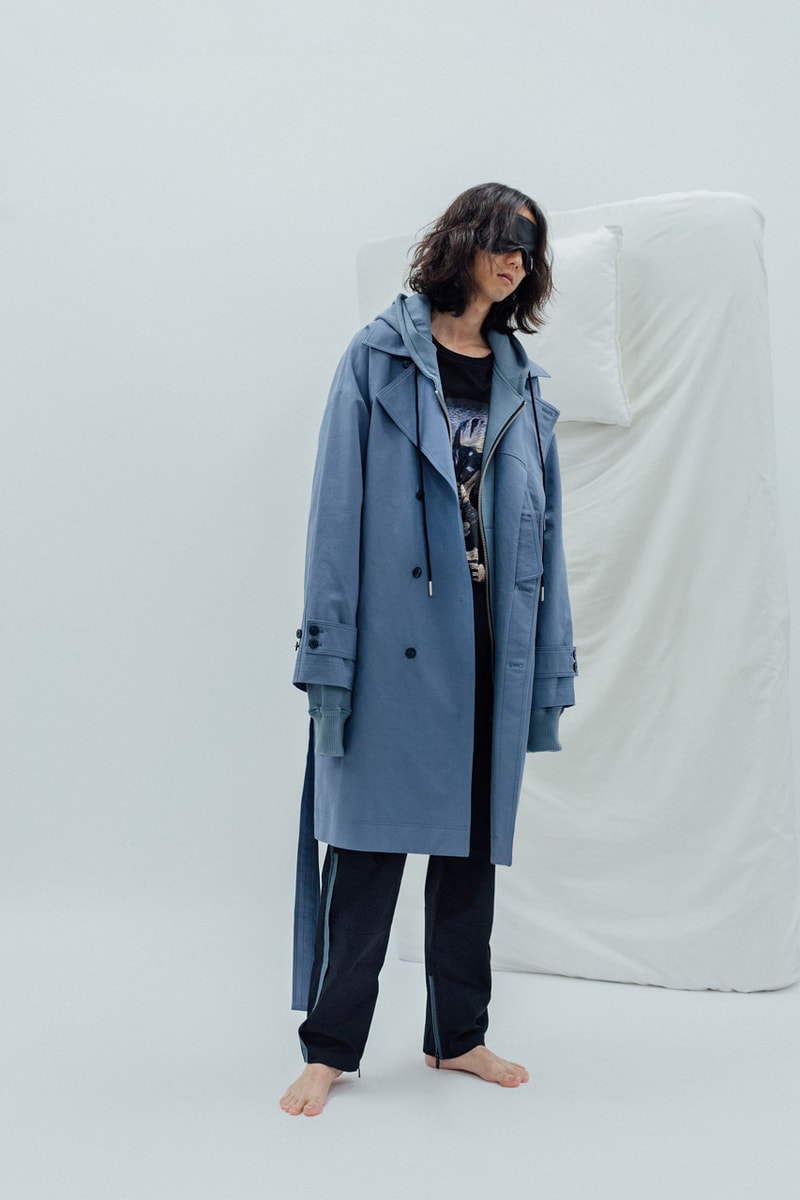 Indice Studio Spring/Summer 2020 "Somnambulist" Collection Trench Coats Pajama Shirts Pants T-shirts Jackets Sleeping Masks Cloud Pattern