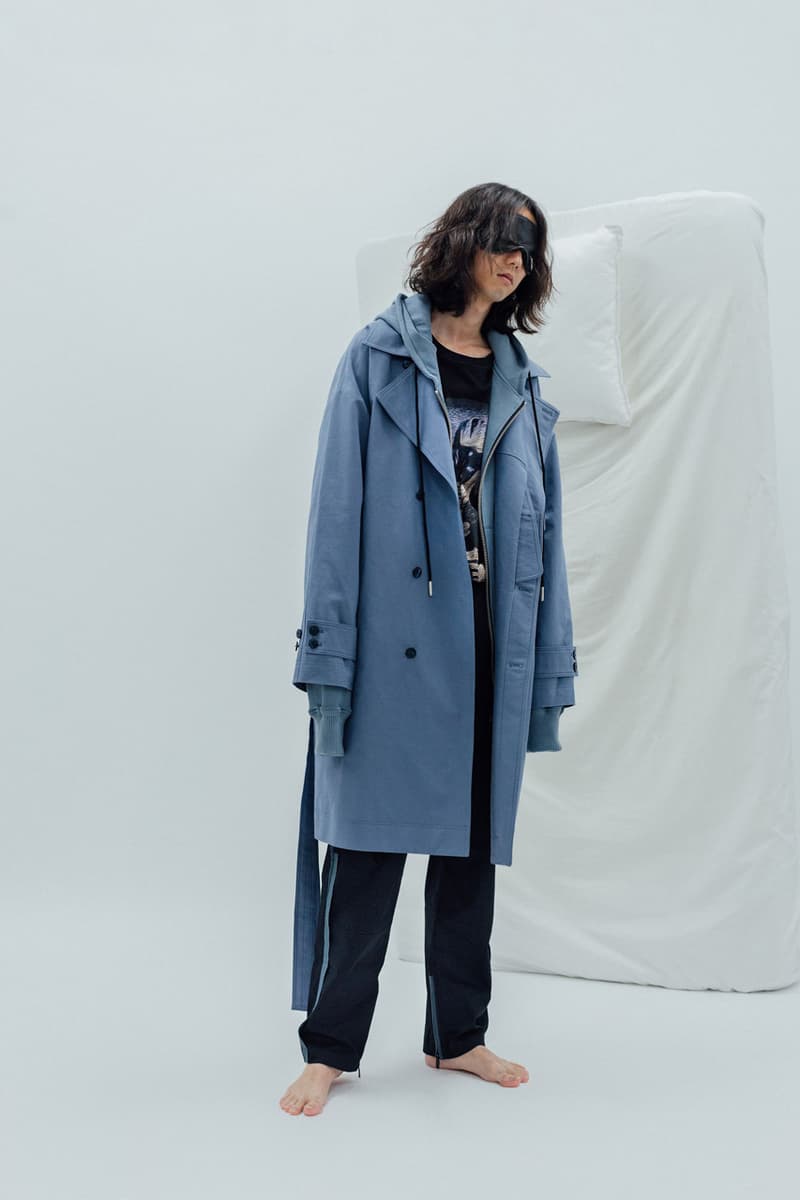 Indice Studio Spring/Summer 2020 "Somnambulist" Collection Trench Coats Pajama Shirts Pants T-shirts Jackets Sleeping Masks Cloud Pattern