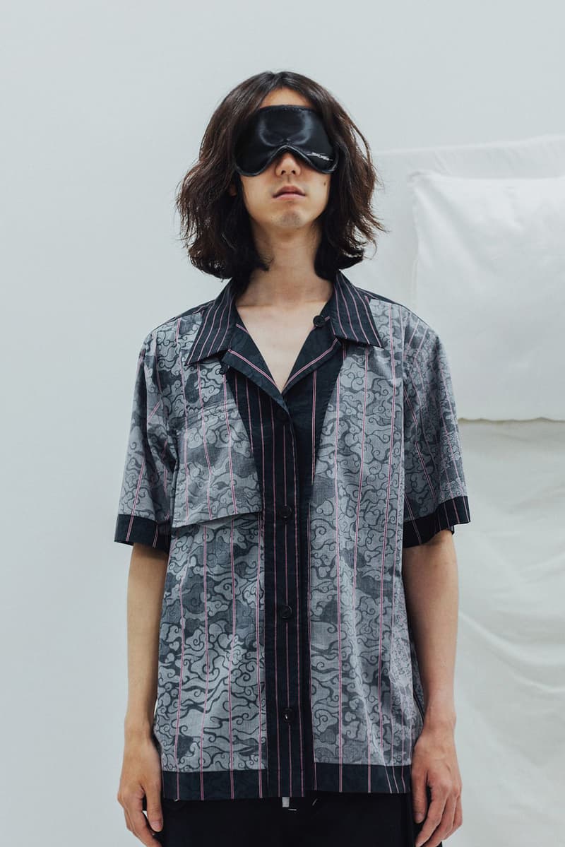 Indice Studio Spring/Summer 2020 "Somnambulist" Collection Trench Coats Pajama Shirts Pants T-shirts Jackets Sleeping Masks Cloud Pattern