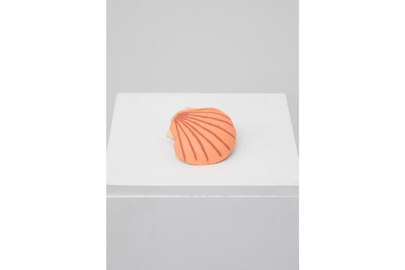 Jean and Nicolas Jullien Galerie Slika Exhibit "Les Sources" Paintings Wood Sculptures Waves Shells Dog Pear Bottle Can Waves Landscape Ocean