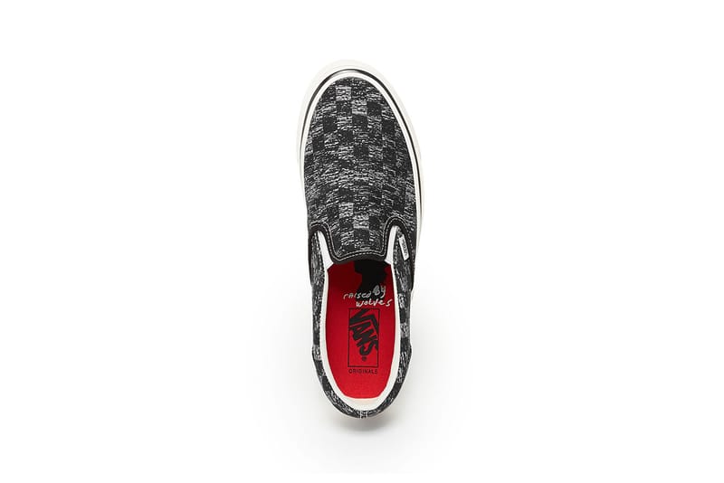 vans vault x raised by wolves by jim goldberg og slip on lx