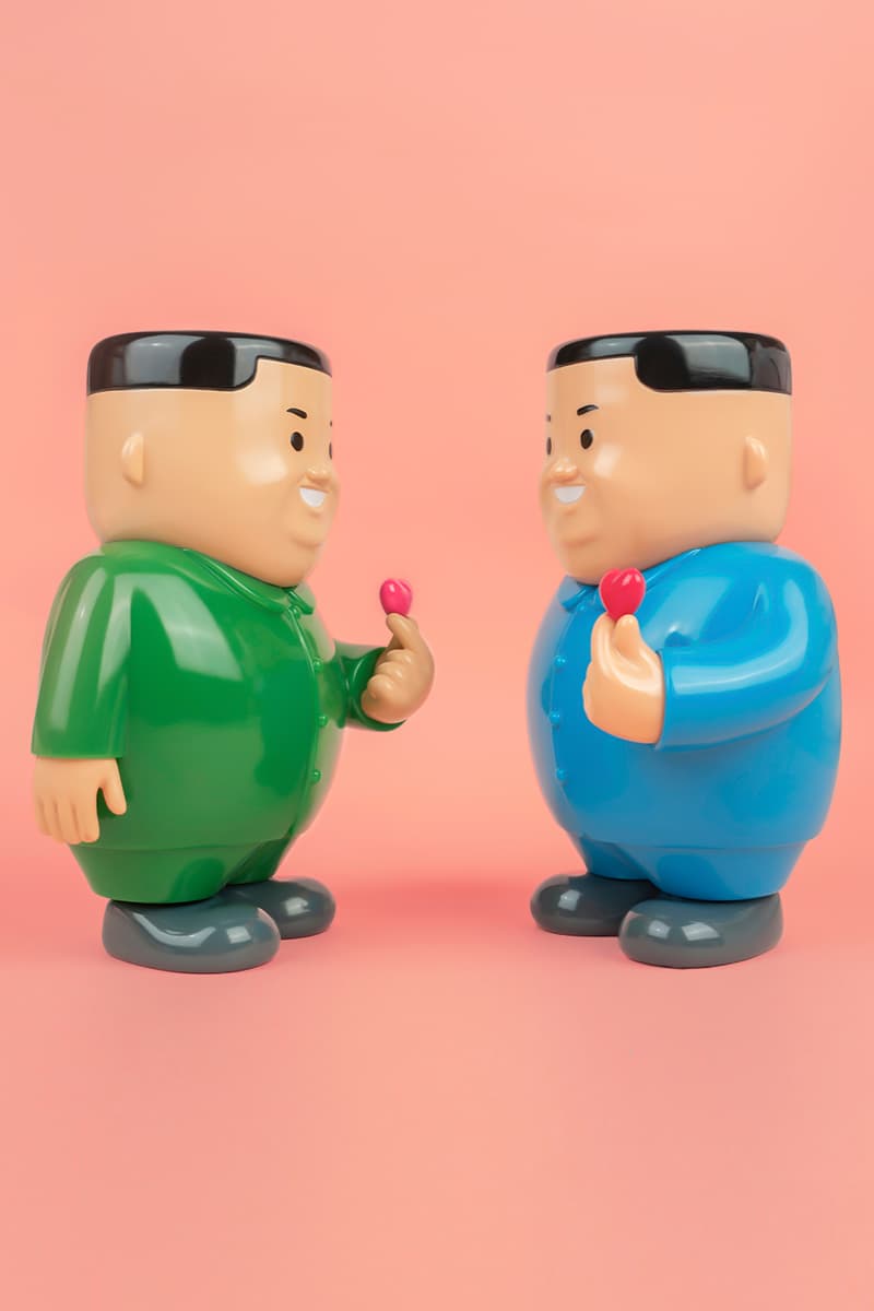 joan cornella kim jong un k love vinyl sculpture allrightsreserved valentines day release collectibles north korea