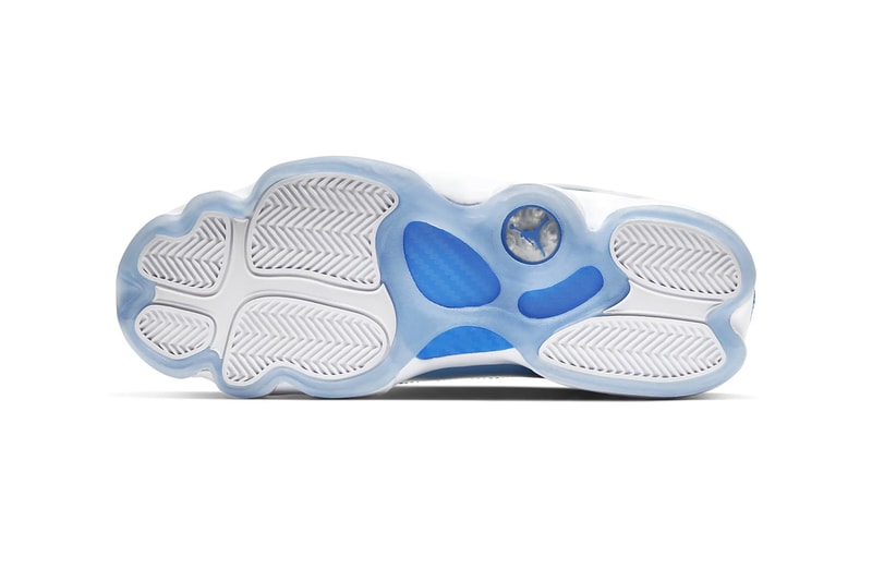 Jordan Brand 6 Rings UNC Colorway White Valor Blue Ice White CW7037 100 nike footwear shoes sneakers basketball checks trainers runners michael jordan north carolina CW7037 100