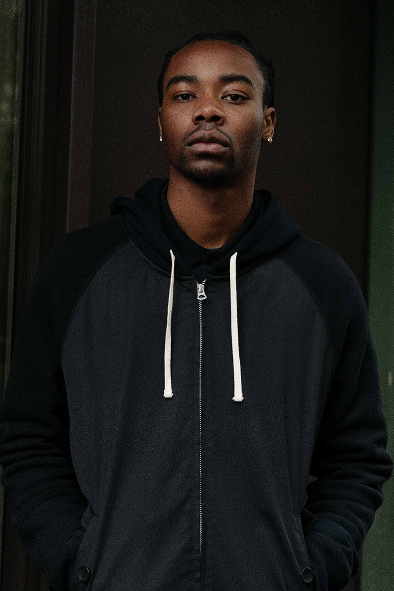 Junya Watanabe MAN Reigning Champ Spring 2020 Capsule lookbook french terry japanese designer comme des garcons collection cotton twill sweats hoodies pants fleece deconstructed