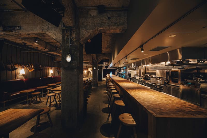 K5 Hotel Tokyo Claesson Koivisto Rune Former Bank Plants Wood Paper Lamps Maruni Emeco Furniture Red Couch Curtains Restaurant
