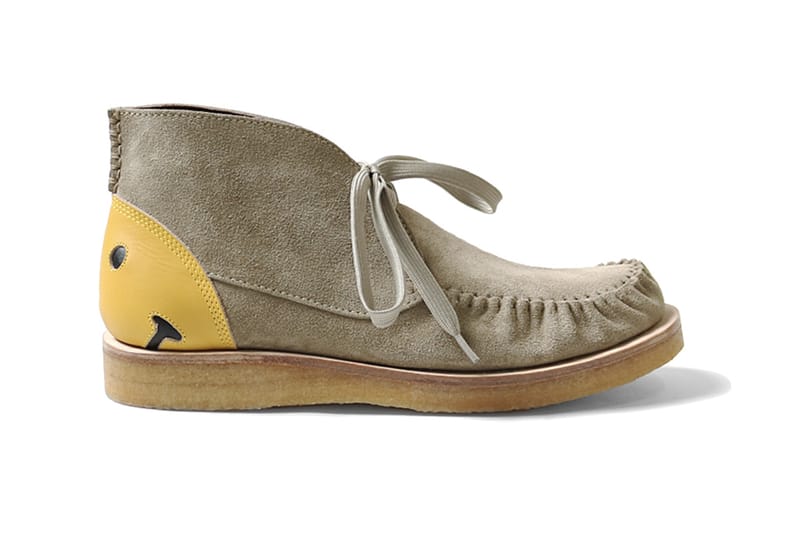 KAPITAL Drops Light Olive Suede Desert Smiley Boots