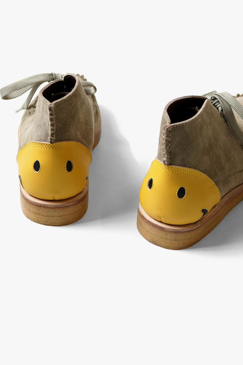 KAPITAL Suede Smiley Desert Boots footwear menswear shoes streetwear style Japanese designer spring summer 2020 collection capsule sneakers trainers moccasins suede leather