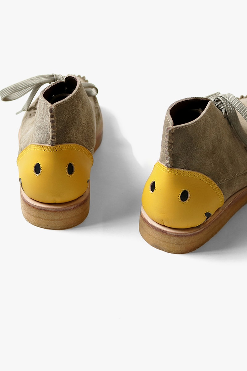 KAPITAL Suede Smiley Desert Boots footwear menswear shoes streetwear style Japanese designer spring summer 2020 collection capsule sneakers trainers moccasins suede leather