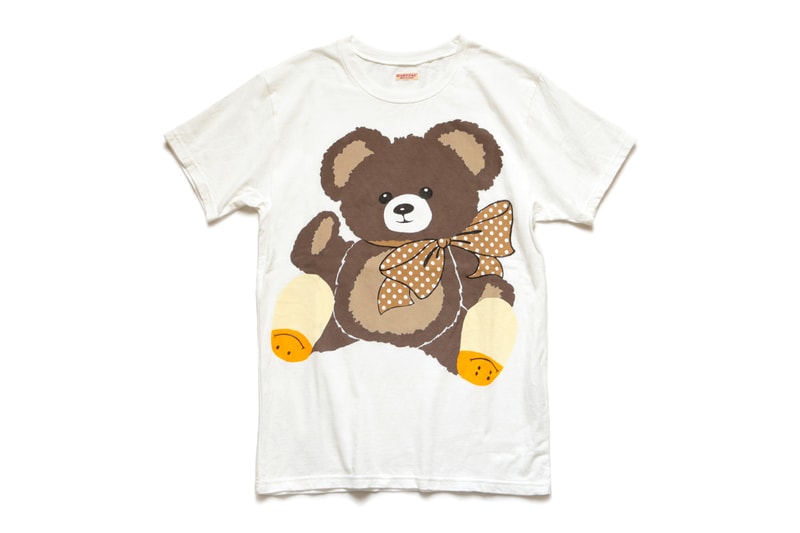 KAPITAL Sweater T shirt Teddy Bear Print tees crewnecks pullover kountry active fleece cotton japanese designers fall winter 2020 collection kiro hirata dyed gray navy white americana