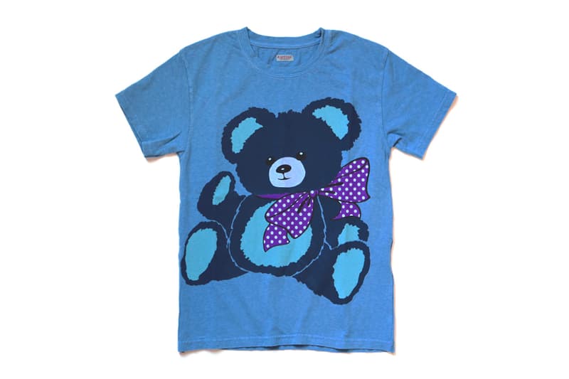 KAPITAL Sweater T shirt Teddy Bear Print tees crewnecks pullover kountry active fleece cotton japanese designers fall winter 2020 collection kiro hirata dyed gray navy white americana
