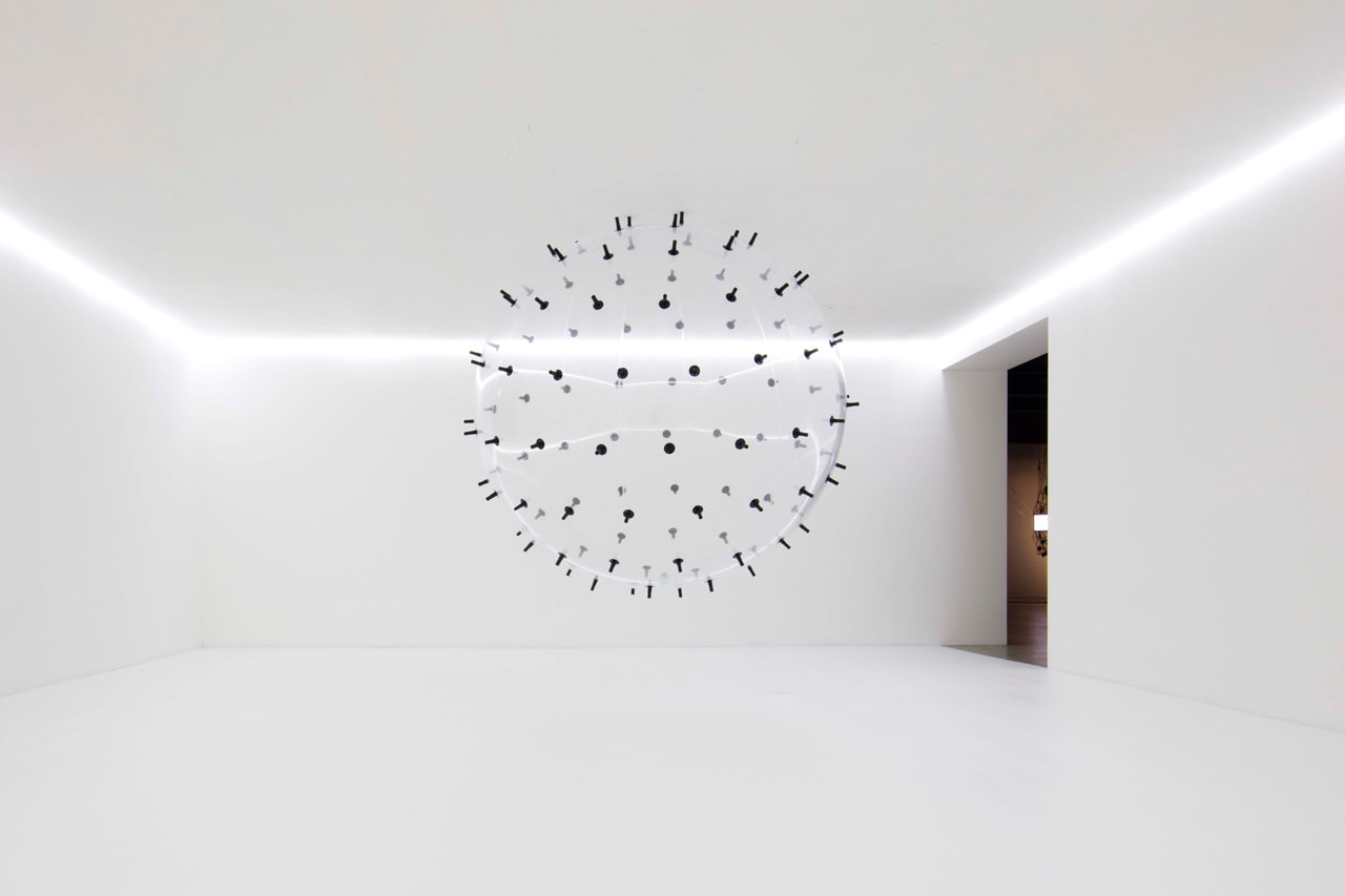 Karina Smigla-Bobinski 'ADA' Odunpazari Modern Museum Installation Helium Sphere Charcoal Spikes Kinetic Ada Lovelace 