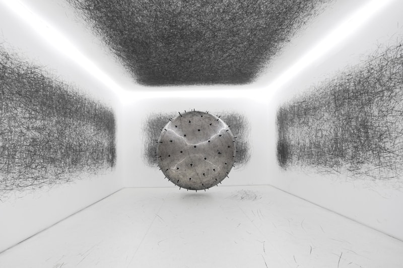 Karina Smigla-Bobinski 'ADA' Odunpazari Modern Museum Installation Helium Sphere Charcoal Spikes Kinetic Ada Lovelace 