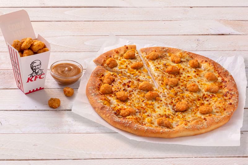 KFC Pizza Hut Popcorn Chicken Pizza Release Info Order Where Review