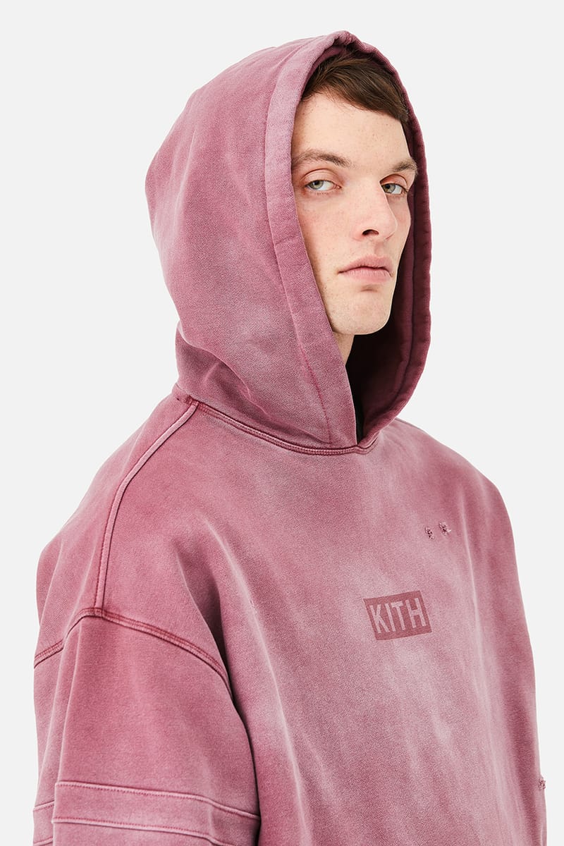 kith hoodie pink