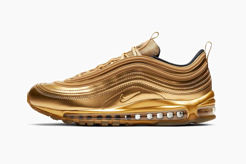 men's nike air max 97 gold medal casual shoes