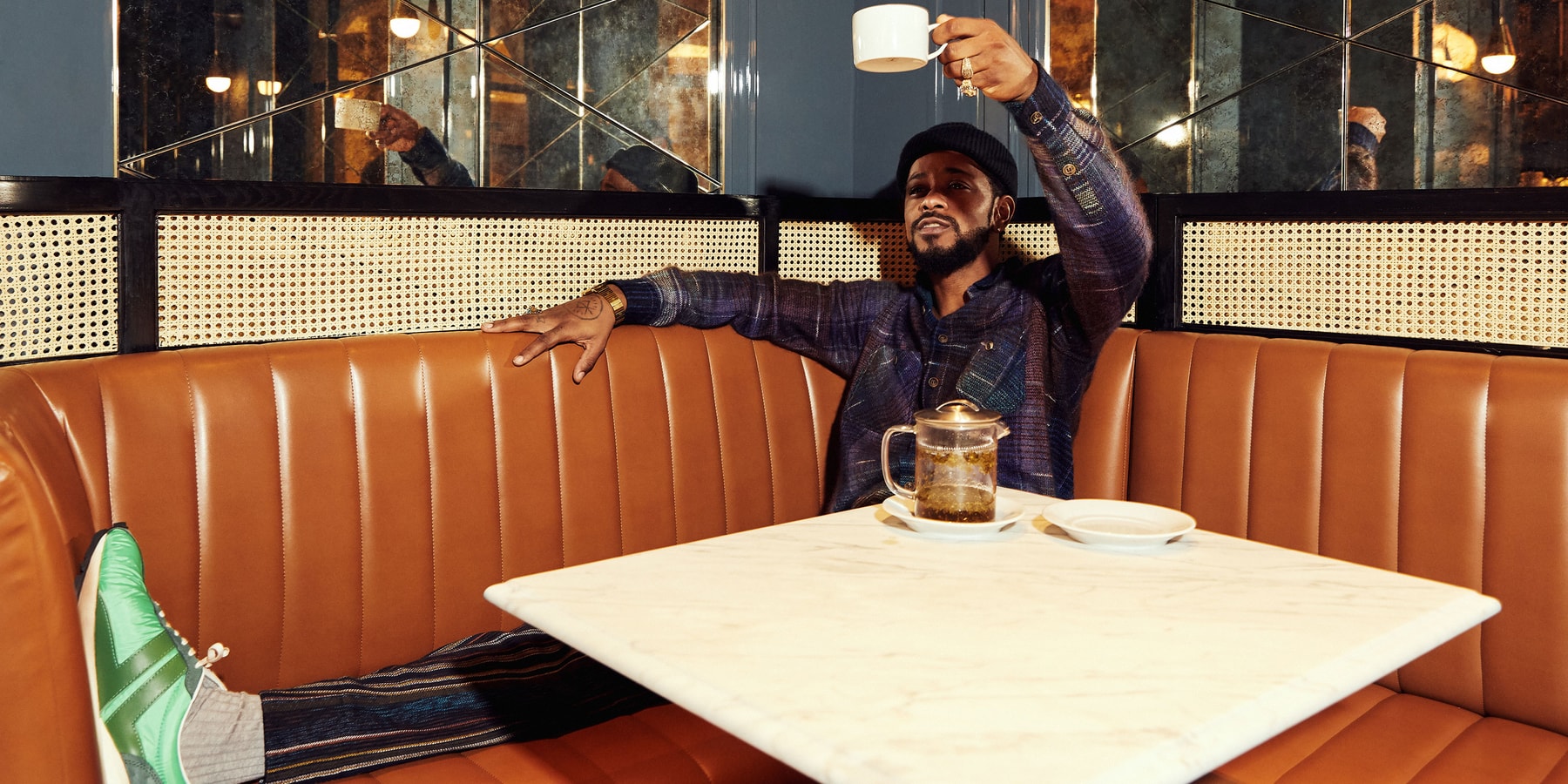 lakeith stanfield the photograph press interview atlanta issa rae bergdorf goodmans bar sorry to bother you