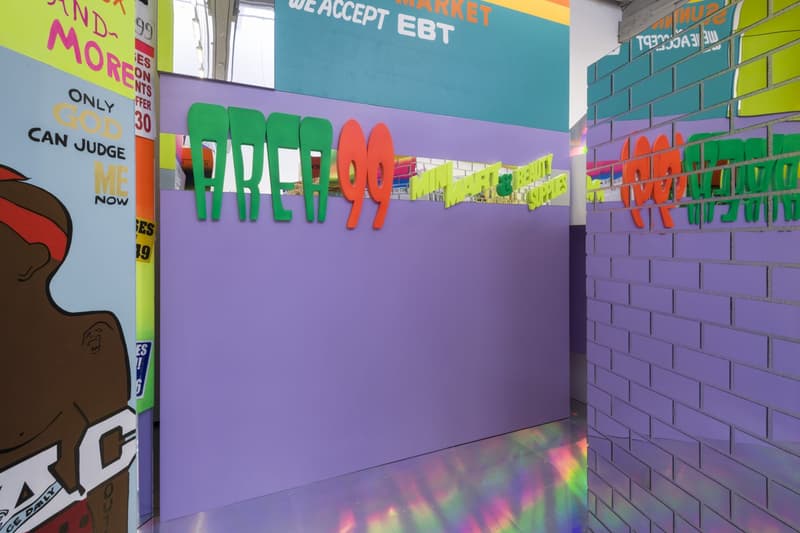 lauren halsey exhibition david kordansky gallery artworks paintings signage