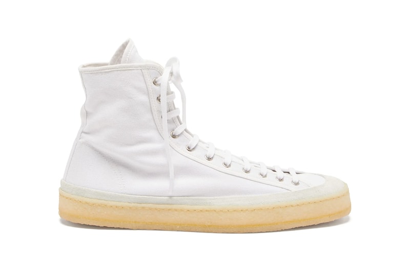 Lemaire Crepe Sole Canvas Sneakers Release shoes classic shoes sneakers trainers gum leather suede matchesfashion 