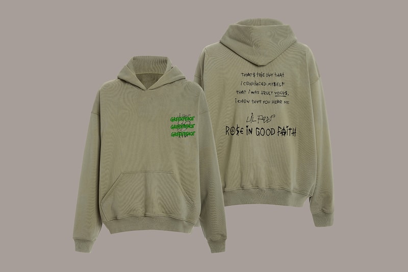 Lil Peep ROSE IN GOOD FAITH Greenpeace Capsule Collection Release Info Buy Price RIGF