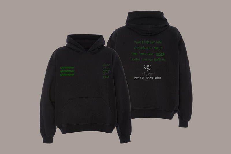 Lil Peep ROSE IN GOOD FAITH Greenpeace Capsule Collection Release Info Buy Price RIGF