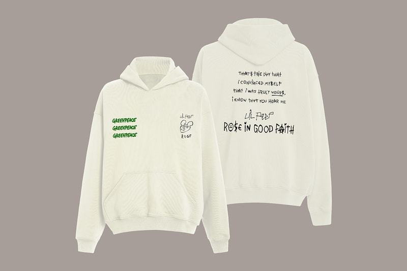 Lil Peep ROSE IN GOOD FAITH Greenpeace Capsule Collection Release Info Buy Price RIGF