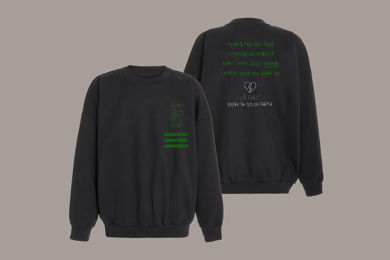 Lil Peep ROSE IN GOOD FAITH Greenpeace Capsule Collection Release Info Buy Price RIGF